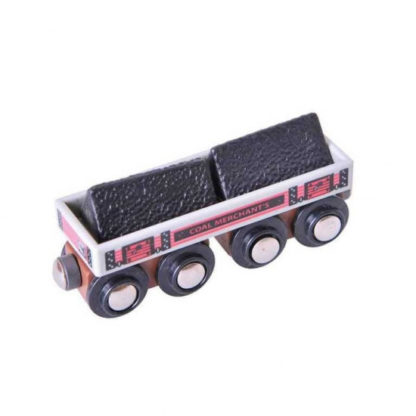 Bigjigs - Dlouhý vagónek s uhlím