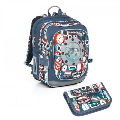 Školní batoh a penál Topgal  - CHI 791 Q Tyrquise + CHI 809 Q