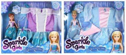 Panenka Princezna Sparkle Girlz zimní + šatičky