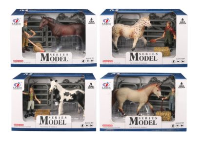 Sada Model Svět zvířat 1 kůň s figurkou