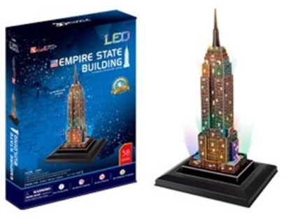 Puzzle 3D Empire State Building/led - 38 dílků