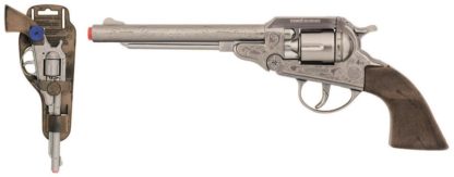 Revolver kovbojský stříbrný