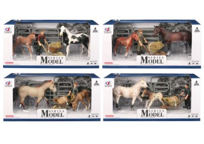 Sada Model Svět zvířat 1 kůň a hříbě s figurkou