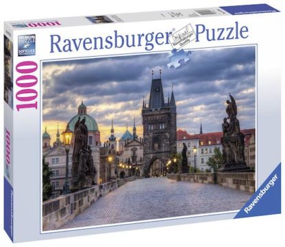 Puzzle Praha: Procházka po Karlově mostě 1000 dílků