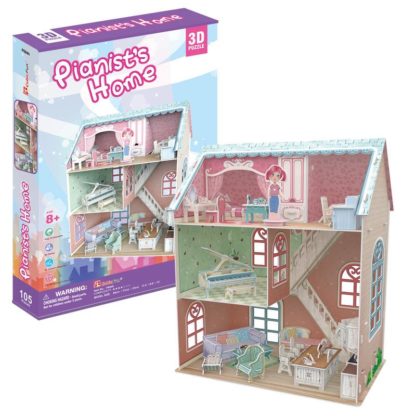 Puzzle 3D Dollhouse - Pianist's Home