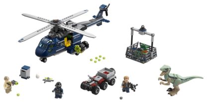 Lego Jurassic World Pronásledování Bluea helikop..