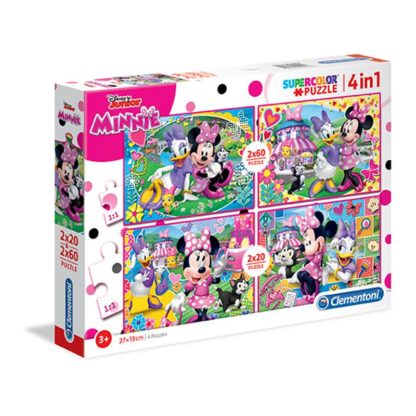 Puzzle Disney Minnie 2x20+2x60 dílků