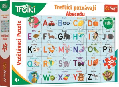 Vzdělávací puzzle 30 - Treflíci poznávají abecedu