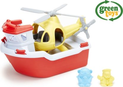 Green Toys Záchranný člun a vrtulník