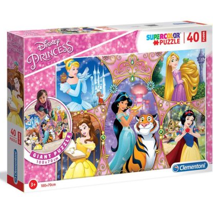 Puzzle Supercolor Floor 40 dílků Princezny