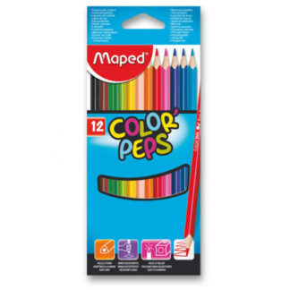 Pastelky Maped Color´Peps - 12 barev