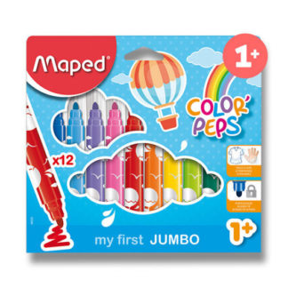 Dětské fixy Maped Color´Peps Jumbo - 12 barev