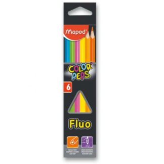 Pastelky Maped Color´Peps Fluo - 6 barev