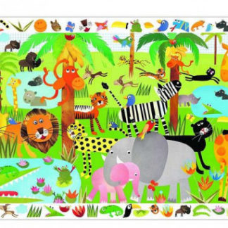 Vyhledávací puzzle s plakátem - Jungle - 35 ks