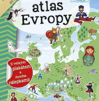 Můj atlas Evropy + plakát a samolepky