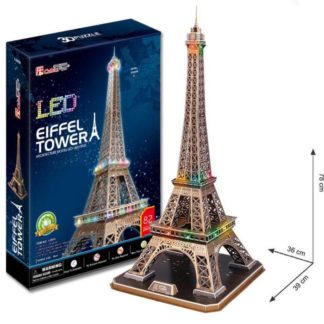 Puzzle 3D Eiffelova věž / led - 82 dílků