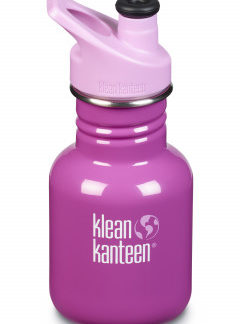 Dětská nerezová lahev Klean Kanteen Kid Classic w/Kid Sport Cap 3.0 - bubble gum 355 ml