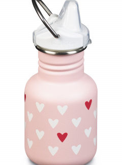 Dětská nerezová lahev Klean Kanteen Kid Classic w/Kid Sippy Cap - millennil hearts matte 355 ml