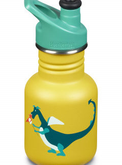 Dětská nerezová lahev Klean Kanteen Kid Classic w/Kid Sport Cap 3.0 - dragon snack matte 355 ml