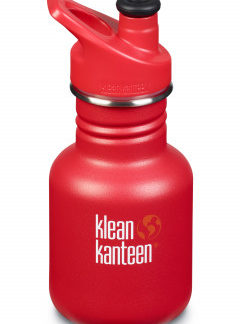 Dětská nerezová lahev Klean Kanteen Kid Classic w/Kid Sport Cap 3.0 - ladder truck matte 355 ml