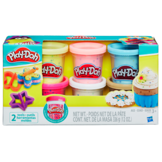 Play Doh sada s konfetami a 2 vykrajovátka