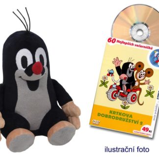 Krtek 15 cm mluvící + DVD