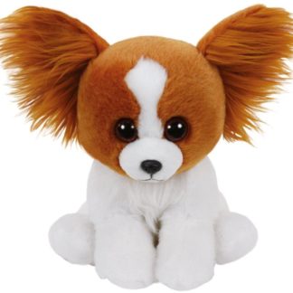 Beanie Boos plyšový pejsek hnědo/bílý 26 cm