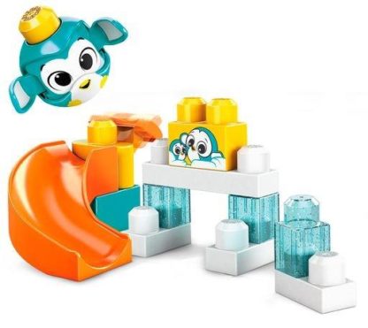 Mega Bloks Peek a Blocks velká skluzavka - tučňák