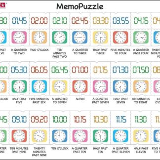 Puzzle Memo - čas slovy