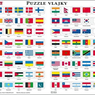 Puzzle Vlajky světa 80 dílků