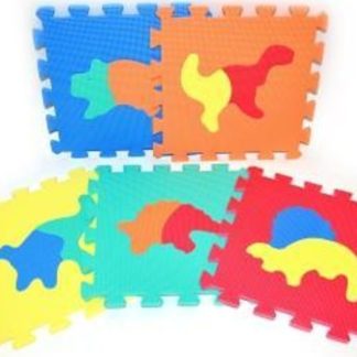 WIKY Měkké puzzle bloky DINO 30 cm