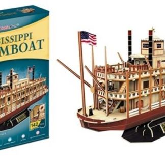 Puzzle 3D Mississippi Steamboat - 142 dílků