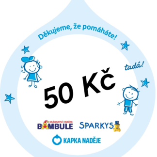 DÁRCOVSKÁ NÁLEPKA KAPKA NADĚJE