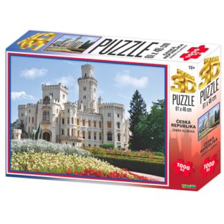 Puzzle 3D Zámek Hluboká 1000 dílků