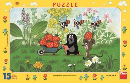 Puzzle Krtek na výletě 15 dílků