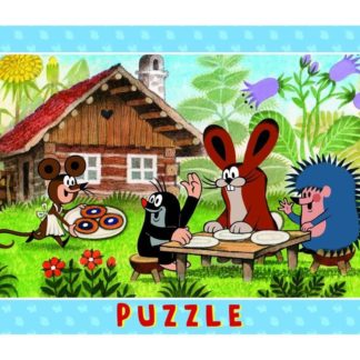 Puzzle 15 dílků deskové Krteček na návštěvě