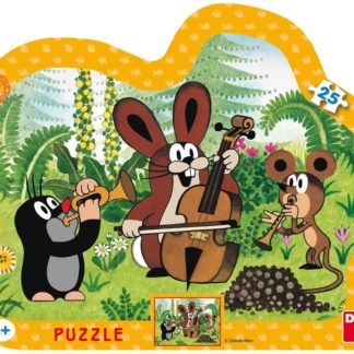 Puzzle 25 dílků kont.Krtek muzikant