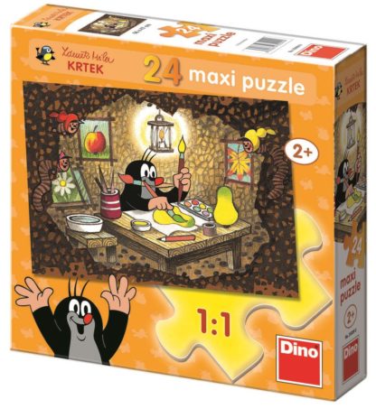 Puzzle 24 dílků floor Krteček maluje