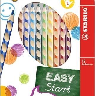 Pastelky Stabilo EASYcolors 12 ks L + ořez.