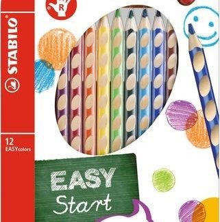 Pastelky Stabilo EASYcolors 12 ks P + ořez.