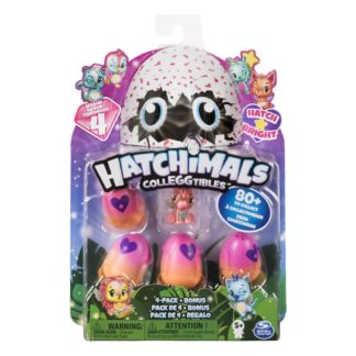 Hatchimals zářící zvířátka čtyřbalení s bonusem serie 4