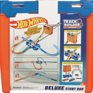 Hot Wheeels track builder box plný triků