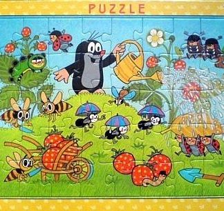 Puzzle Krtek v jahodách 40 dílků