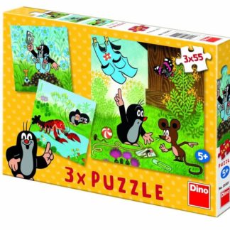 Puzzle Krtek a kalhotky 3 x 55 dílků