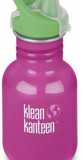 Dětská nerezová lahev Klean Kanteen Kid Classic w/Kid Sippy Cap - wild orchid 355 ml