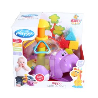 Playgro - Otáčivá vkládačka hroch