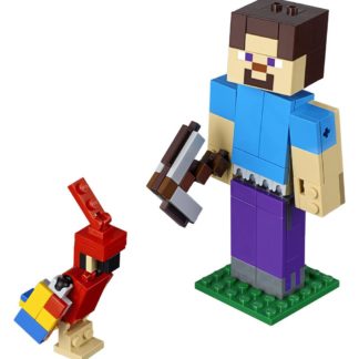 Lego Minecraft velká figurka: Steve s papouškem