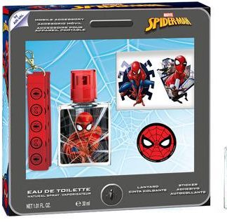 Dárková sada Spiderman EDT 30 ml + Šňůrka na krk + Samolepky