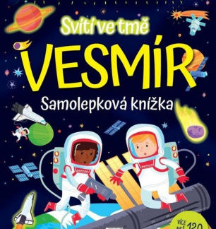 Vesmír - samolepková knížka svítící ve tmě