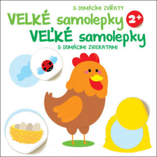 Velké samolepky s domácími zvířaty - Kuře